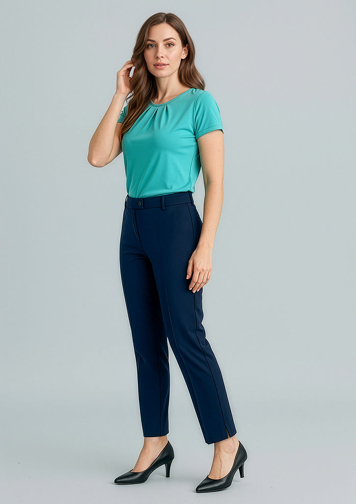Cool Stretch Womens Slim Leg Pant - Navy - Model