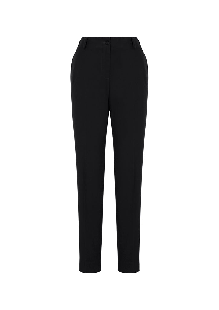 Siena Womens Bandless Elastic Waist Pant - Black - Front