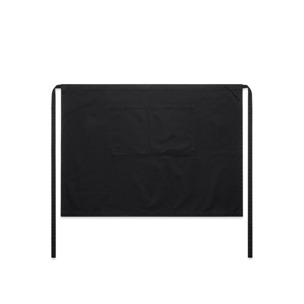 Canvas Half Apron 1081 - Black - Front