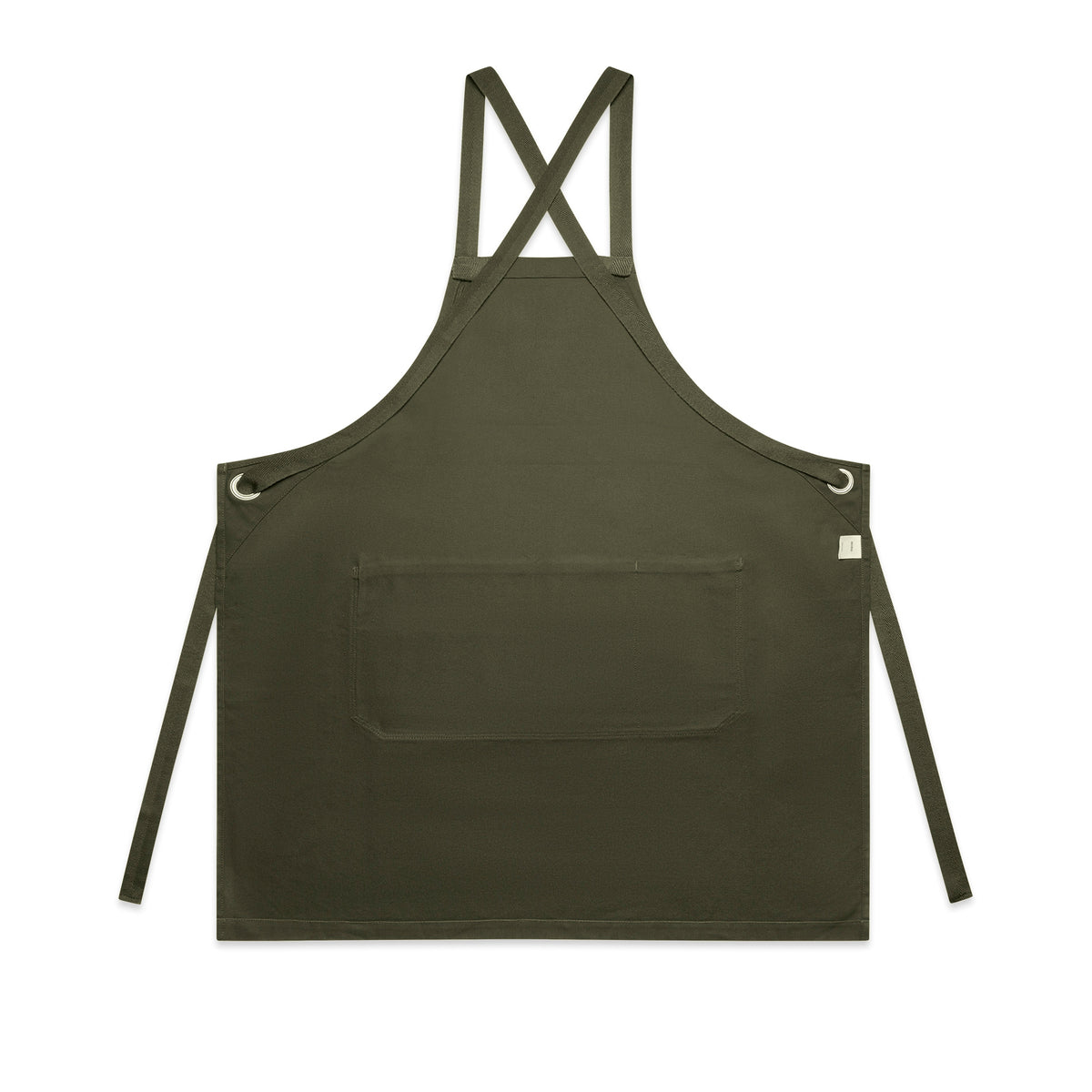 Carrie Apron 1082 - Army - Back