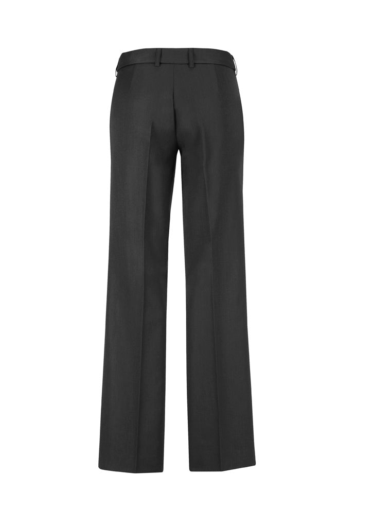 Comfort Wool Stretch Womens Adjustable Waist Pant - Charcoal - Back