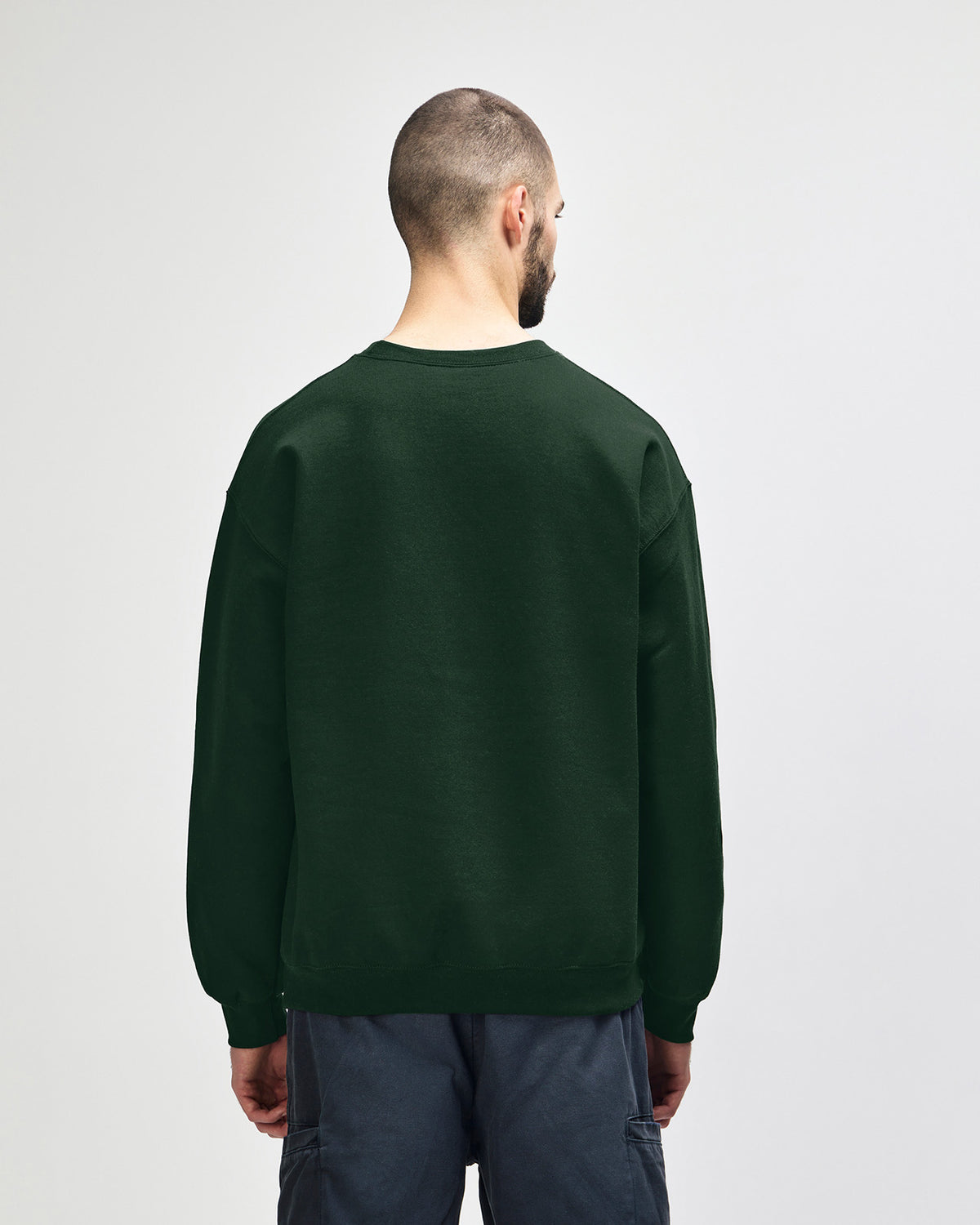Gildan Heavy Blend 18000 Crewneck - Forest Green - Back