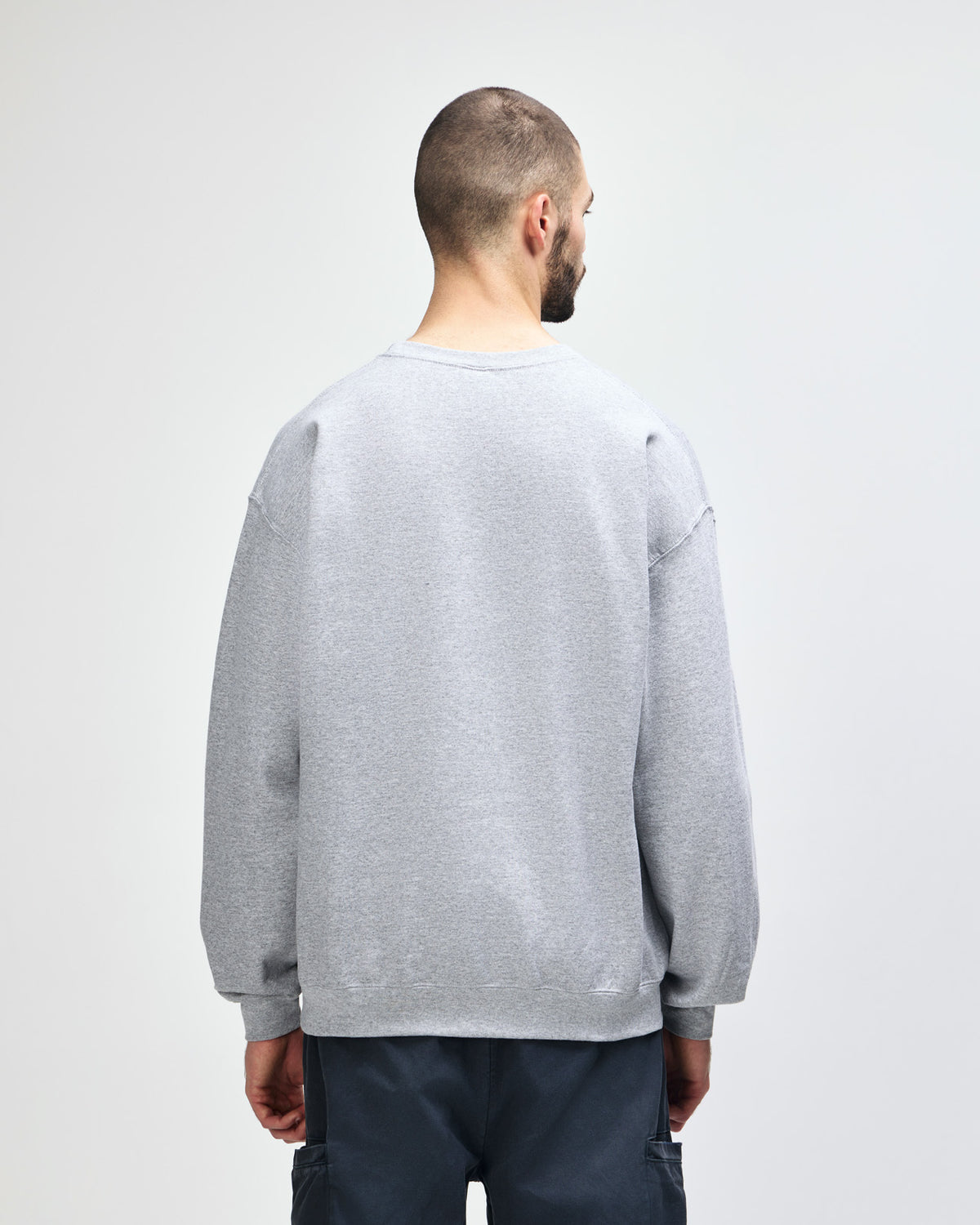 Gildan Heavy Blend 18000 Crewneck - Sport Grey - Back