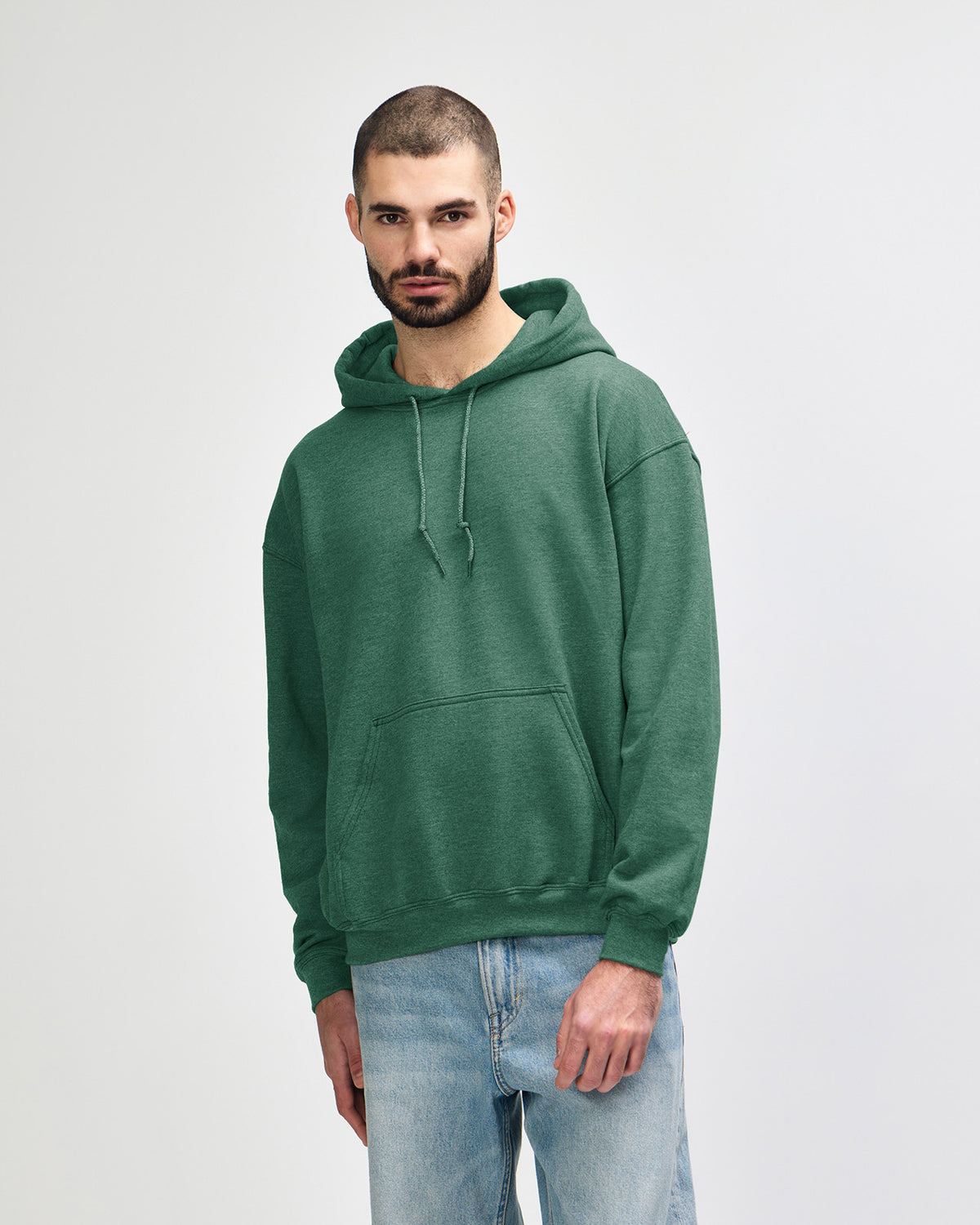 Gildan Heavy Blend 18500 Hoodie - Heather Dark Green