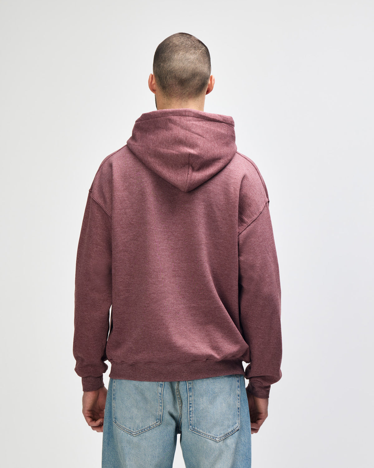 Gildan Heavy Blend 18500 Hoodie - Heather Dark Maroon - Back