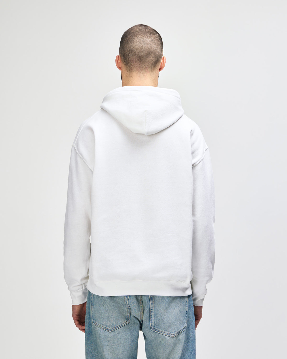 Gildan Heavy Blend 18500 Hoodie - White - Back