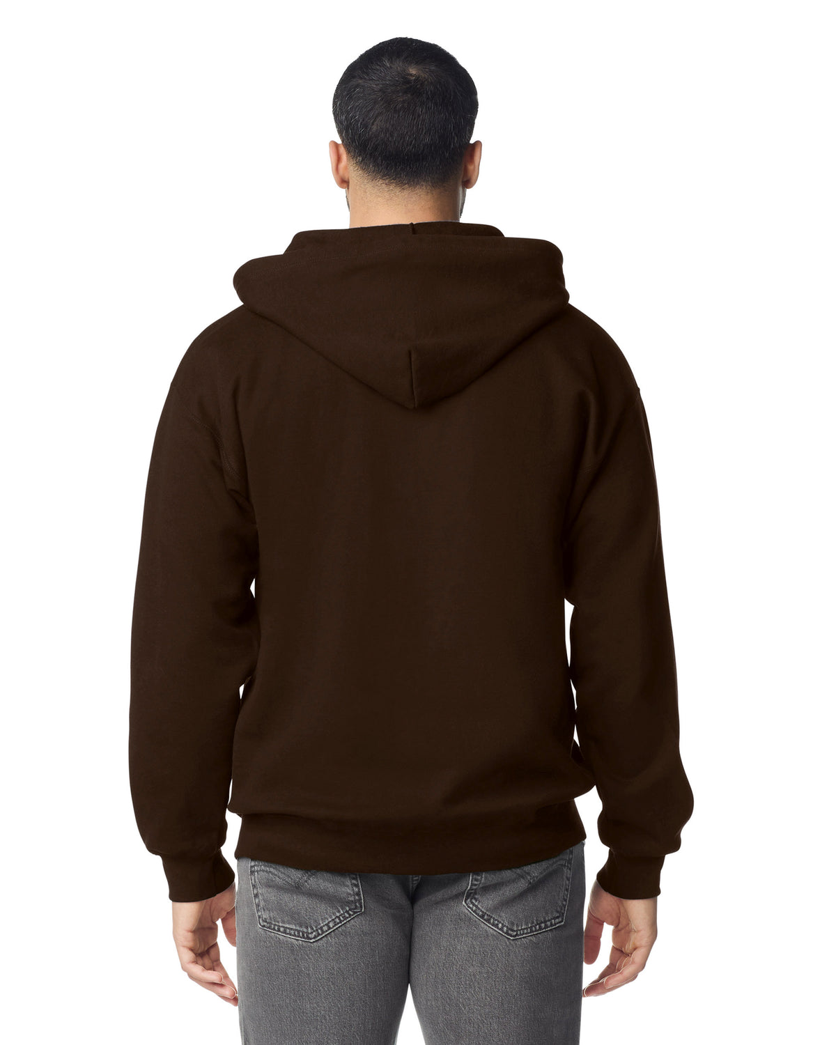 Gildan Heavy Blend 18600 Hoodie - Dark Chocolate - Back