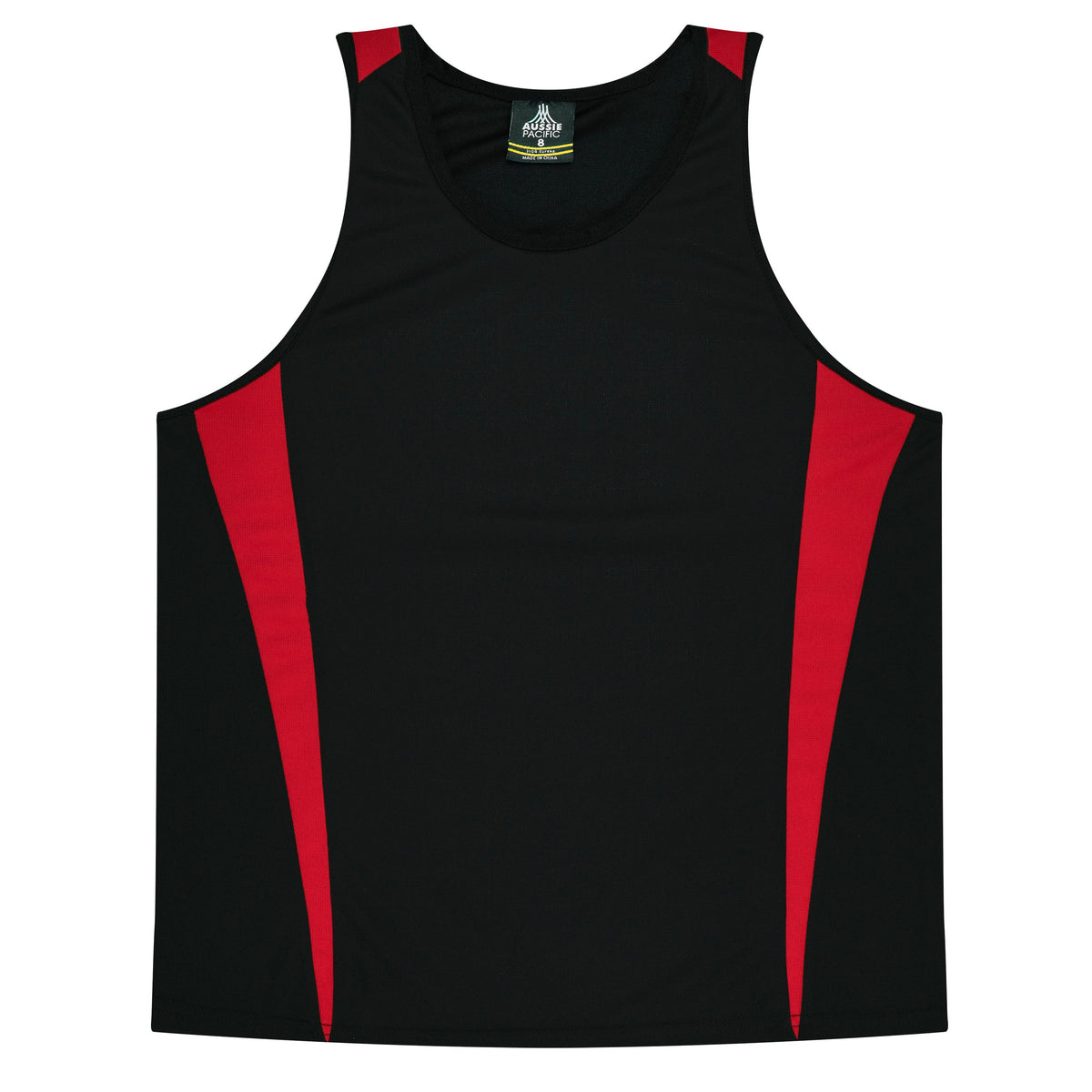 Aussie Pacific Eureka Kids Singlet 3104 - Black/Red