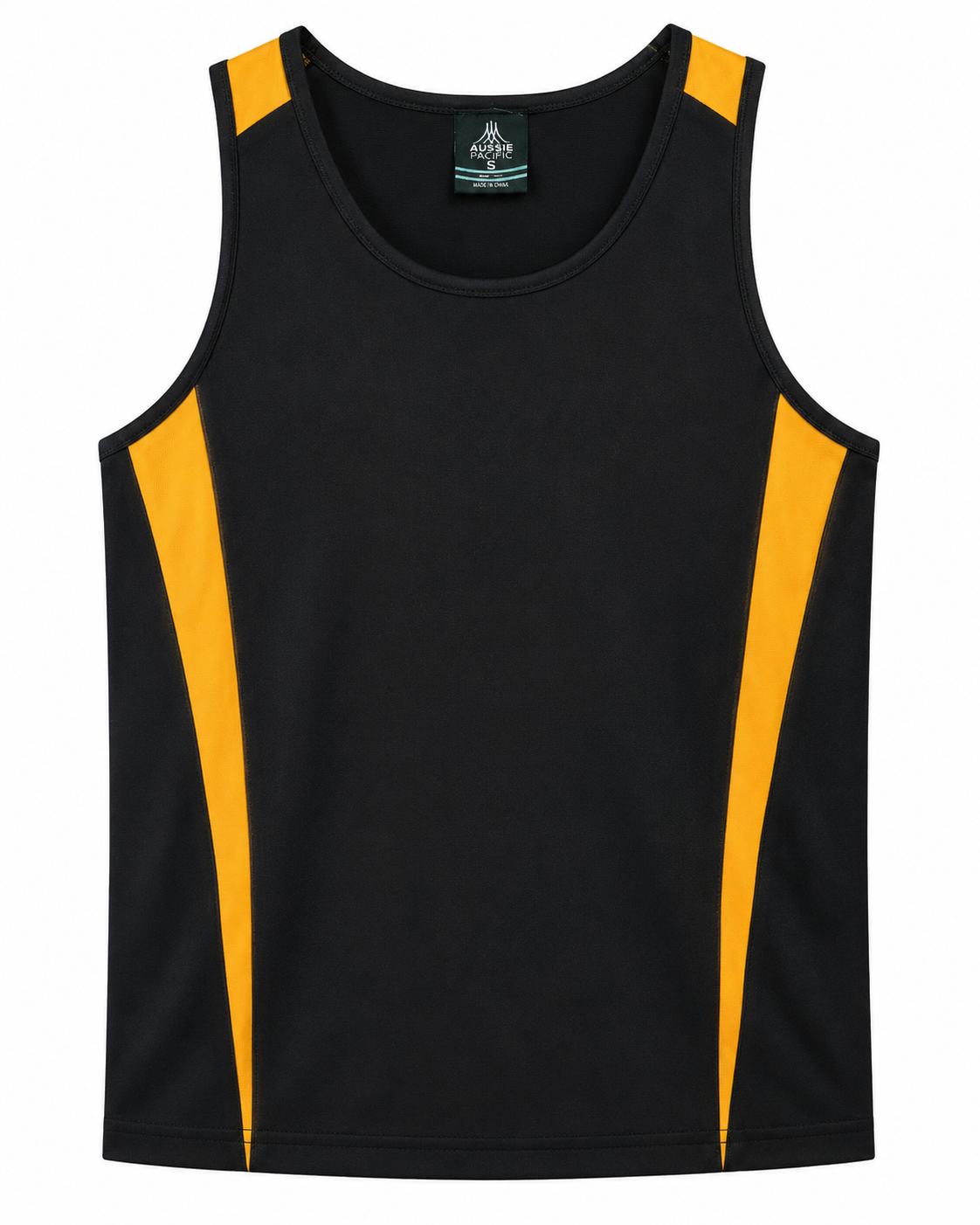 Aussie Pacific Eureka Men's Singlet 1104 - Black/Gold