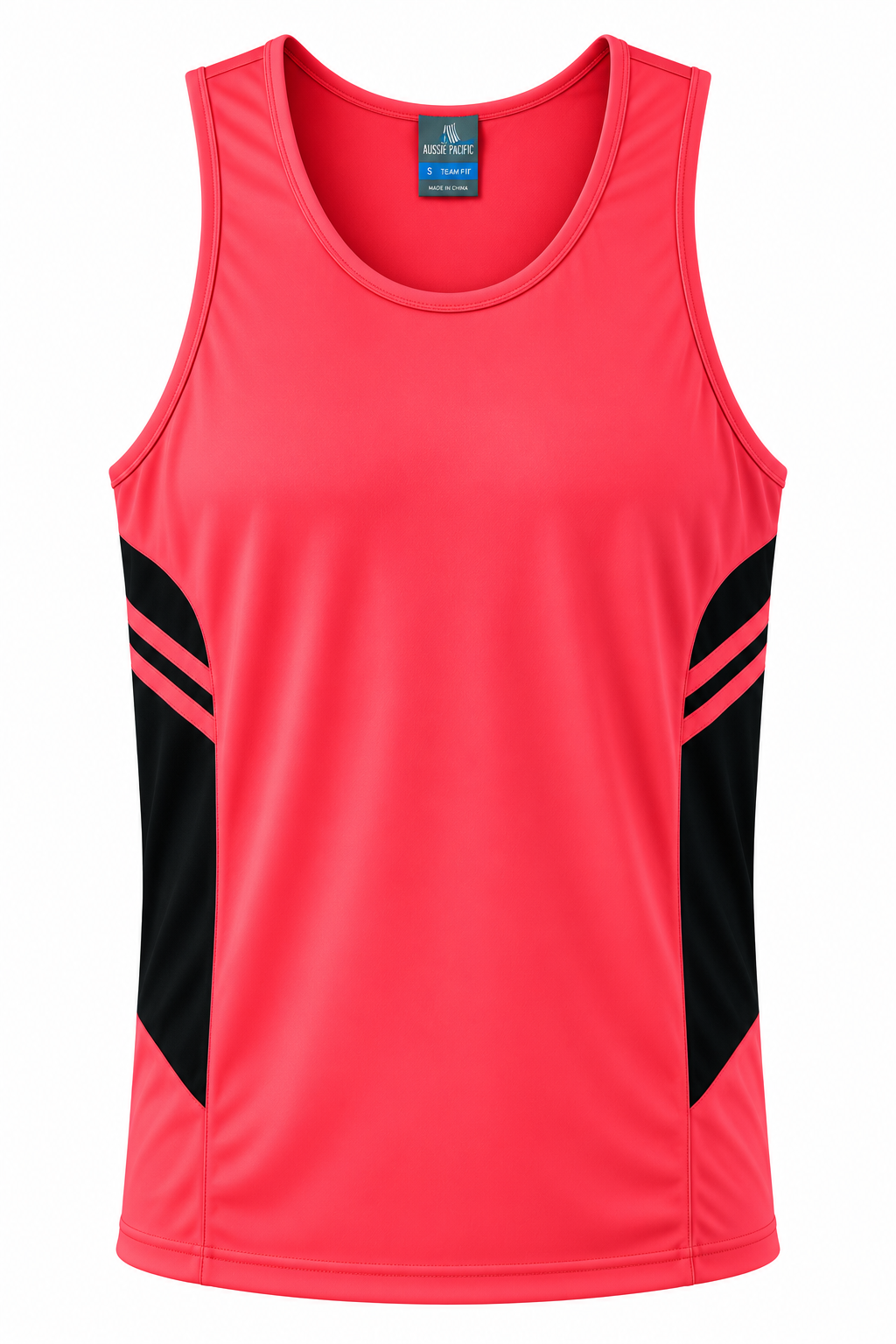 Aussie Pacific Tasman Men's Singlet 1111 - Neon Pink/Black