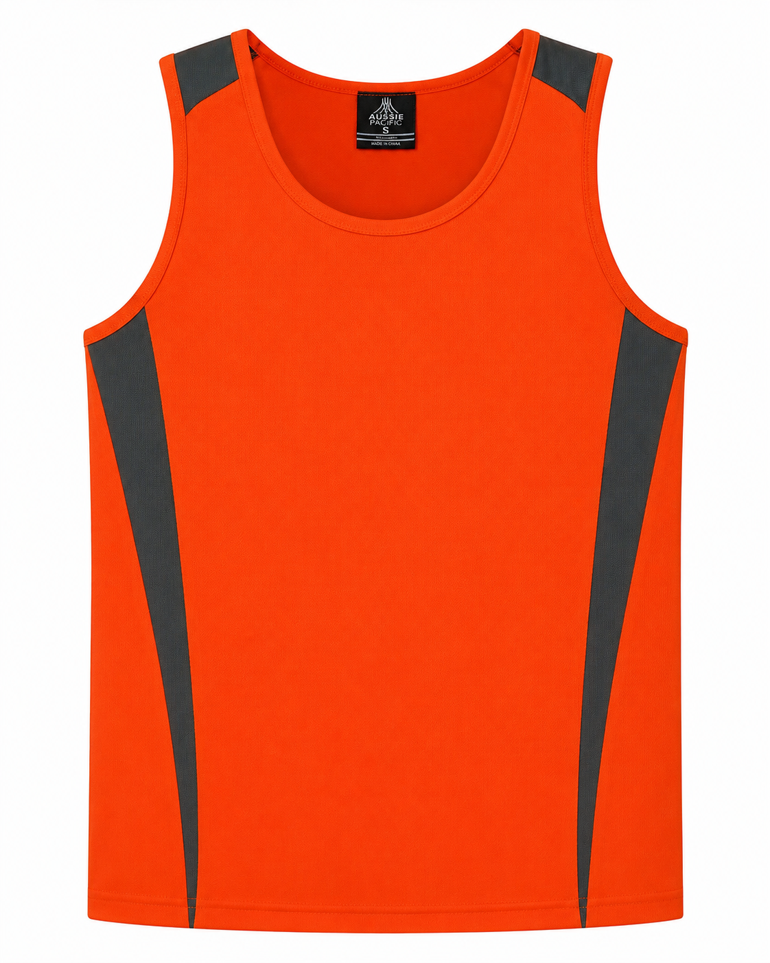 Aussie Pacific Eureka Men's Singlet 1104 - Orange/Charcoal