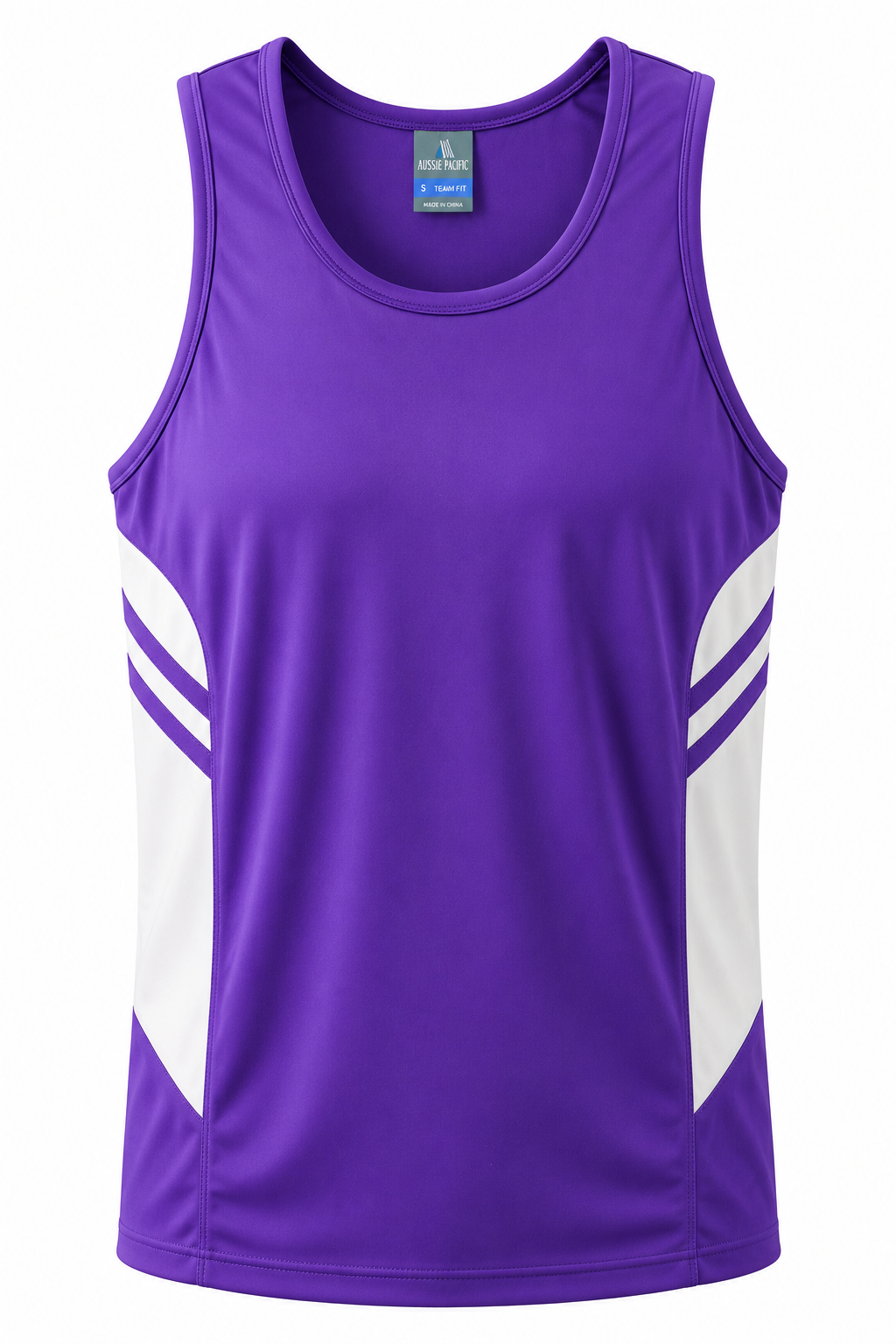 Aussie Pacific Tasman Men's Singlet 1111 - Purple/White