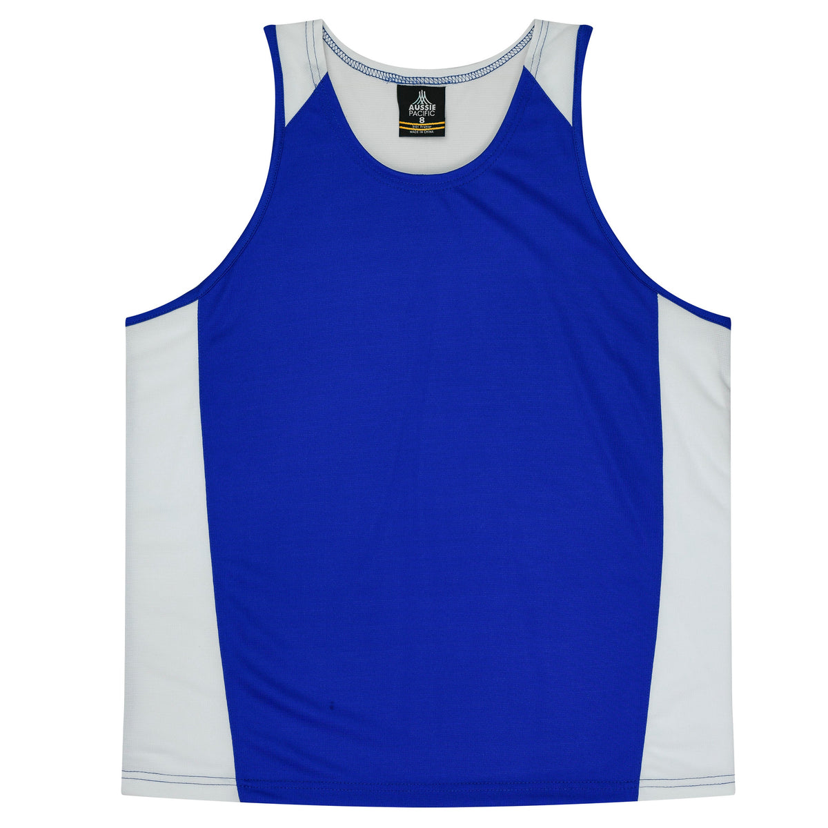 Aussie Pacific Premier Kids Singlet 3101 - Royal/White