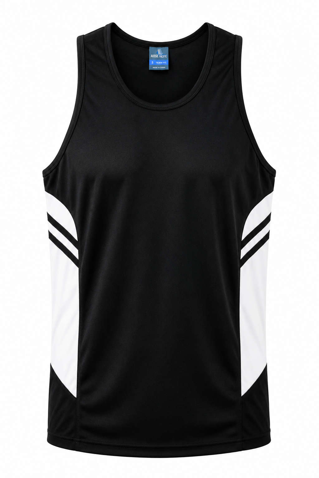 Aussie Pacific Tasman Men's Singlet 1111 - Black/White
