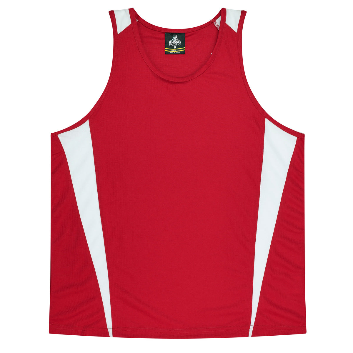 Aussie Pacific Eureka Kids Singlet 3104 - Red/White