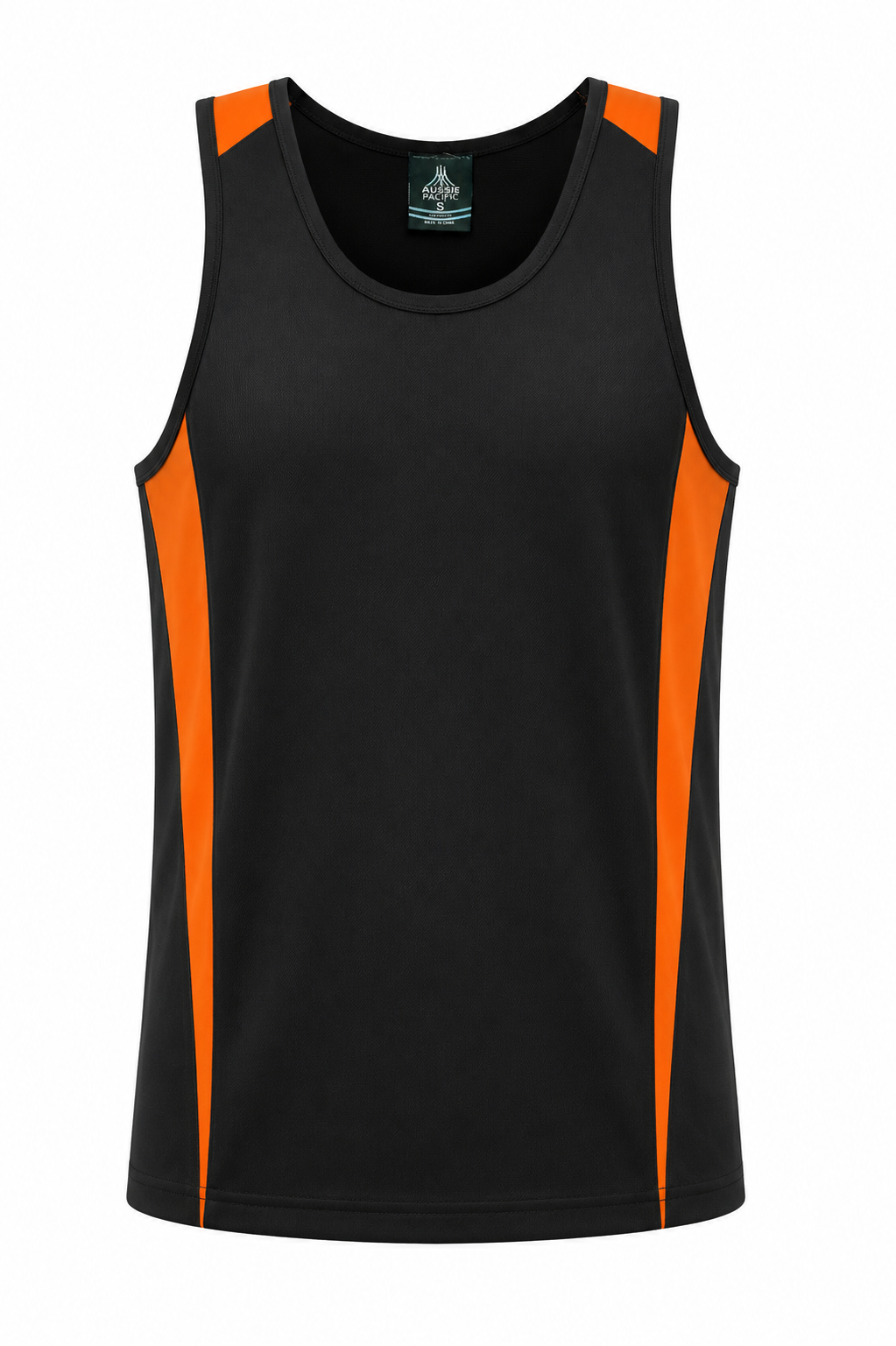 Aussie Pacific Eureka Men's Singlet 1104 - Black/Orange