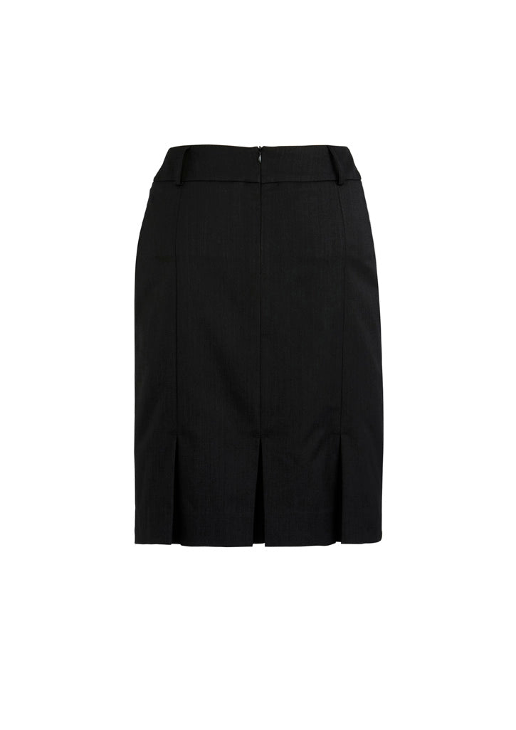 Cool Stretch Womens Multi-Pleat Skirt - Black - Back