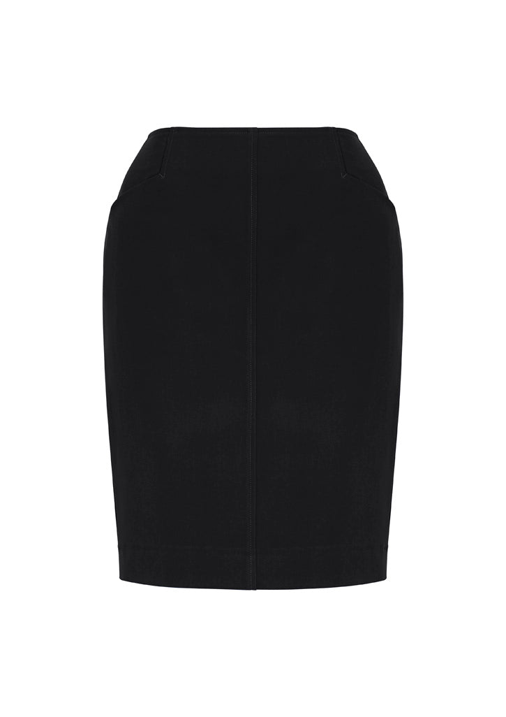 Siena Womens Bandless Pencil Skirt - Black - Front