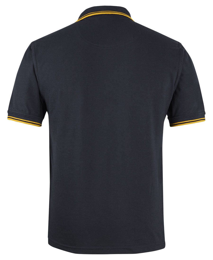 JB's Contrast Polo - Black/Gold - Back