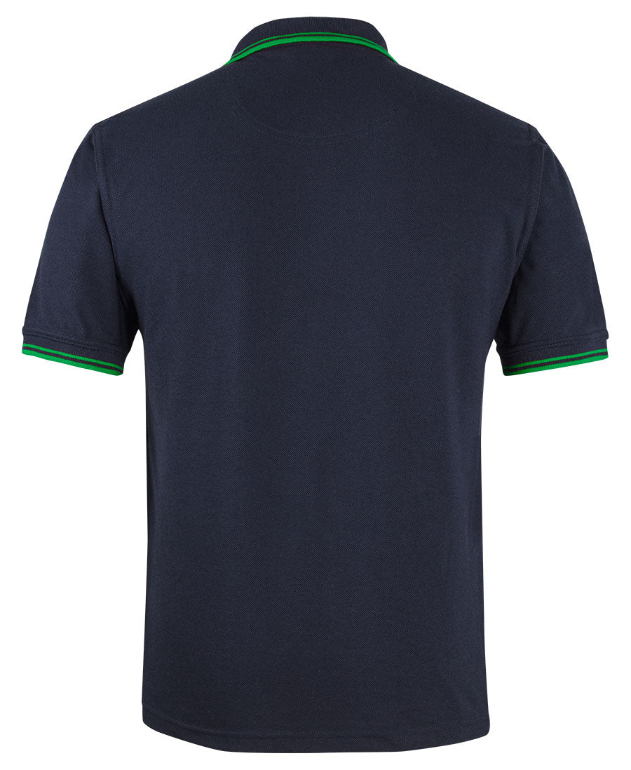 JB's Contrast Polo - Navy/Green - Back