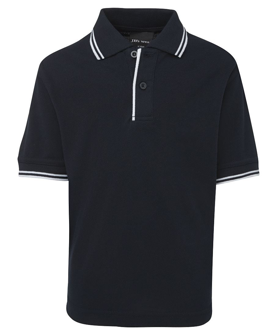 JB's Kids Contrast Polo - Navy/White - Front
