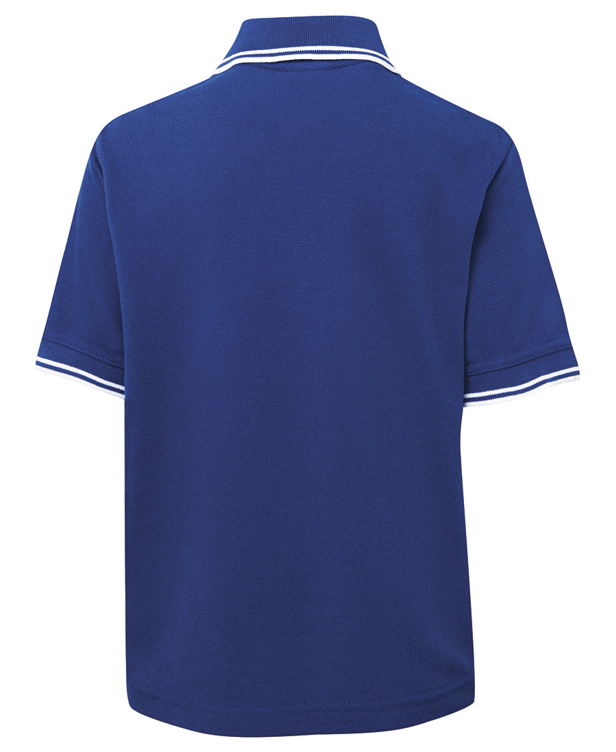 JB's Kids Contrast Polo - Royal/White - Back