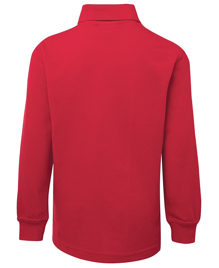 JB's Kids L/S 210 Polo - Red - Back