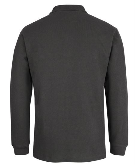 C of C L/S 320G POPCORN COTTON POLO - Gunmetal - Back