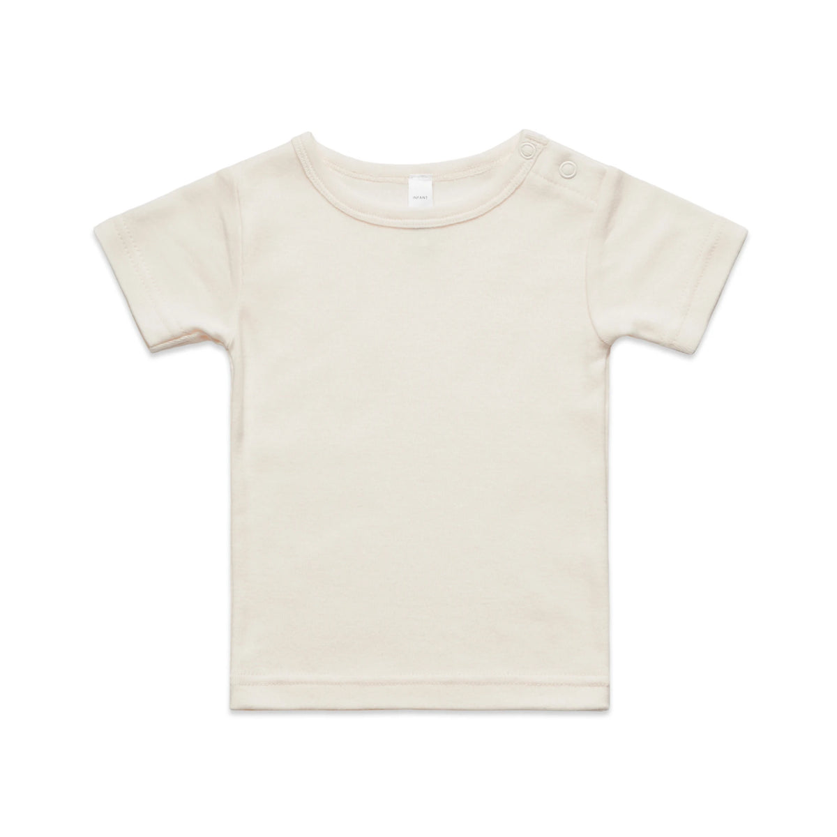 Organic Infant Wee Tee 3001 - Natural - Front