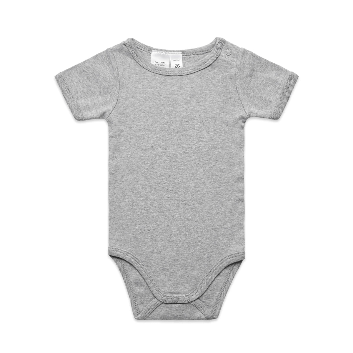Organic Infant Mini-Me One-Piece 3003 - Grey Marle - Front