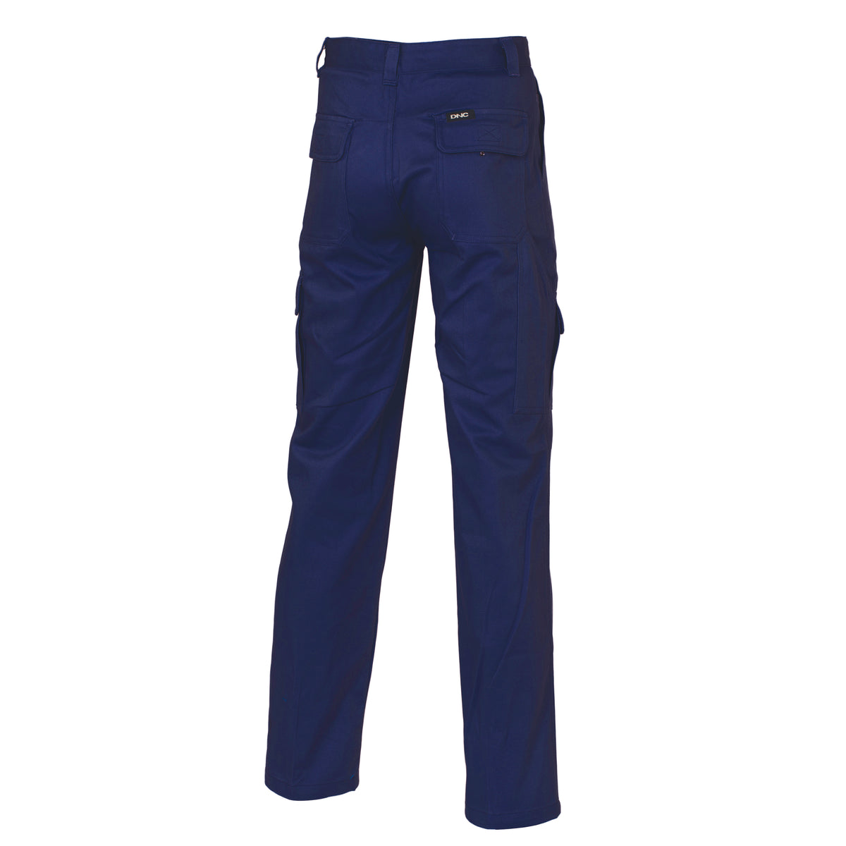 Cotton Drill Cargo Pants - Navy - Back