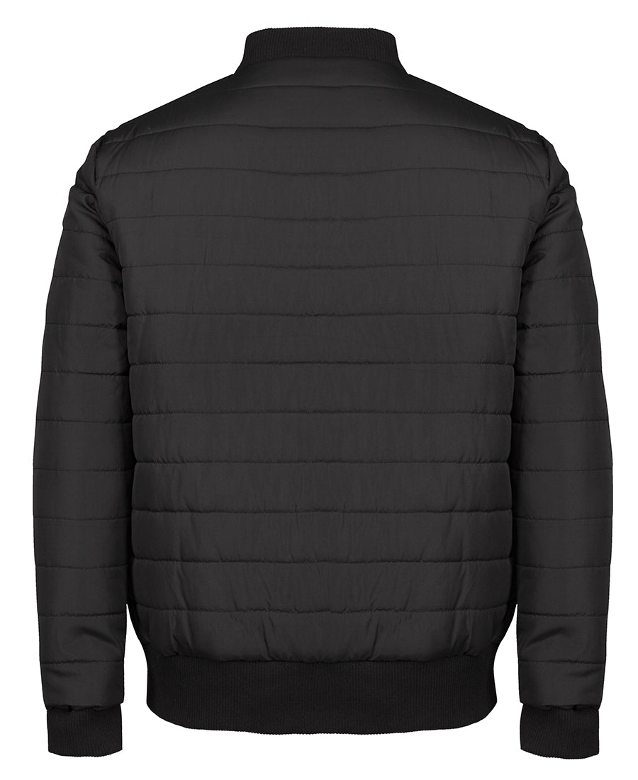 JB's Puffer Bomber Jacket - Black - Back