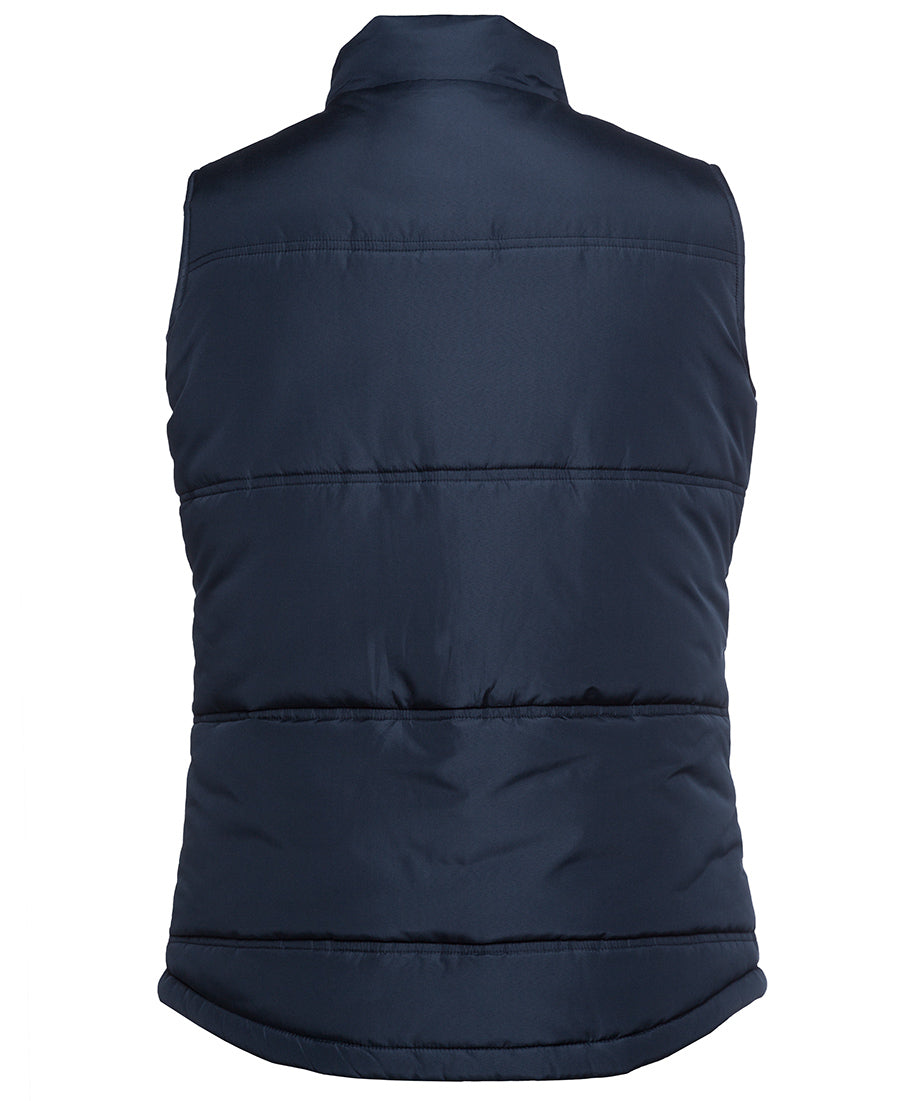 JB's Ladies Adventure Puffer Vest - Navy/Grey - Back