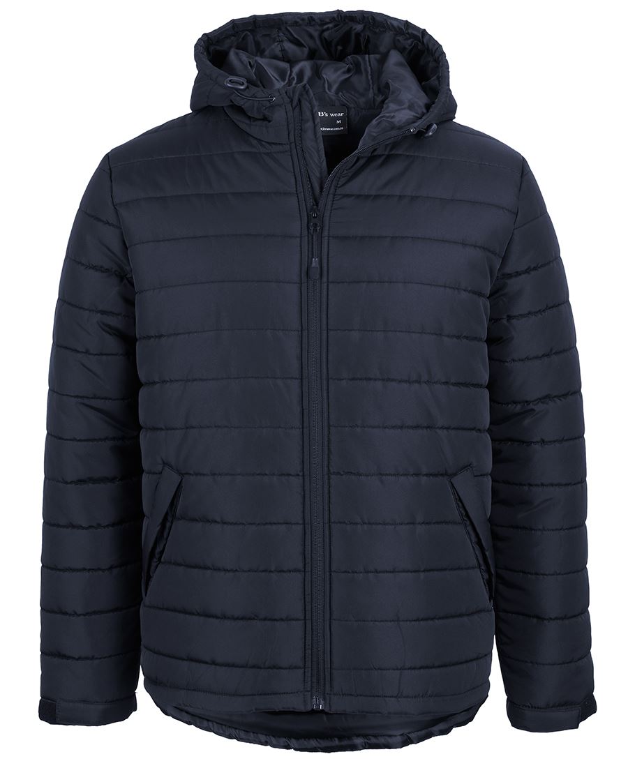 JB's Hooded Puffer Jacket - Navy - Front