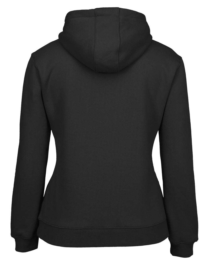 JB's Ladies Fleecy Hoodie - Black - Back