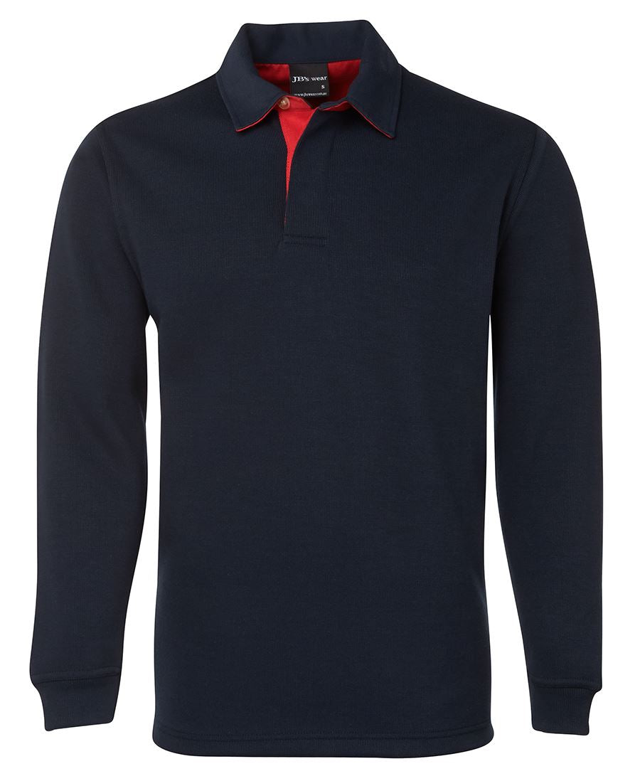 JB's 2 Tone Rugby - Navy/Red - Front