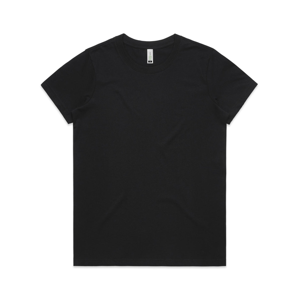 Wo's Maple Organic Tee 4001G - Black - Front