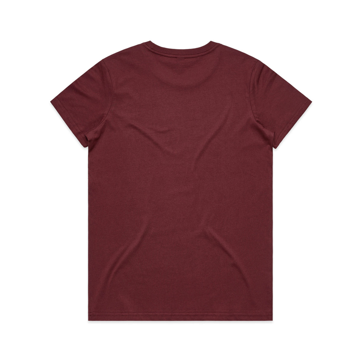 Wo's Maple Tee - Burgundy - Back