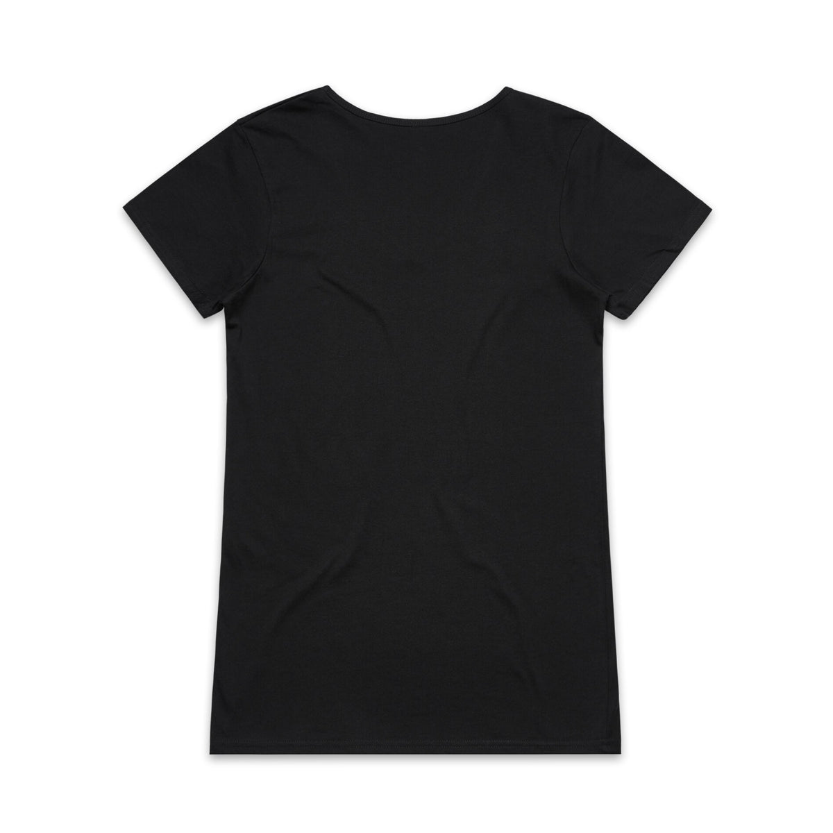 Wo's Bevel V Neck Tee 4010S - Black - Back