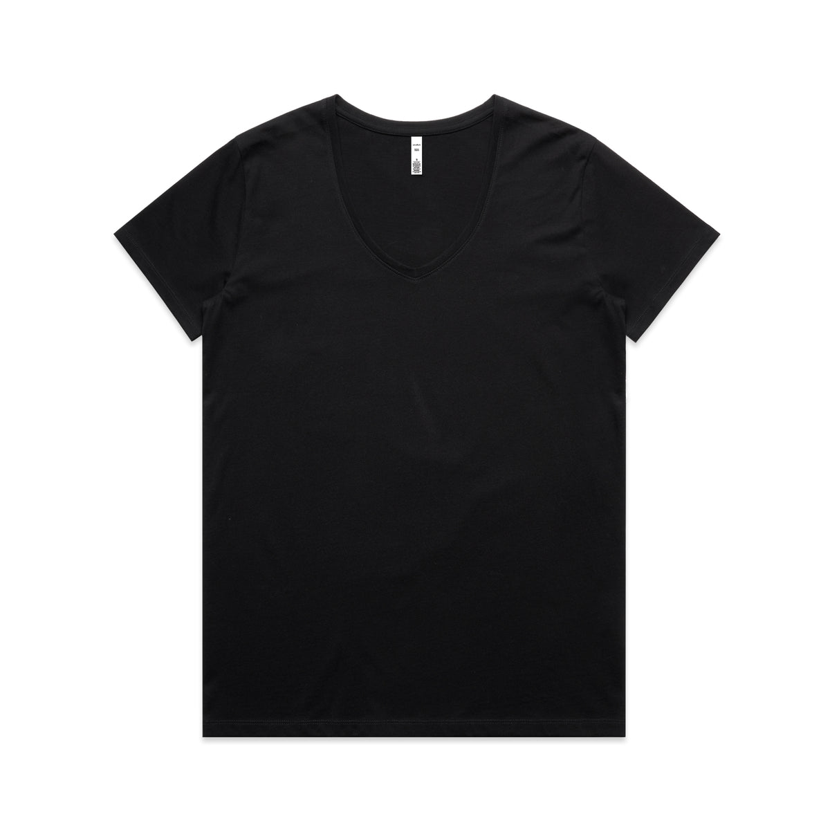 Wo's Maple V Neck Tee 4023 - Black - Front