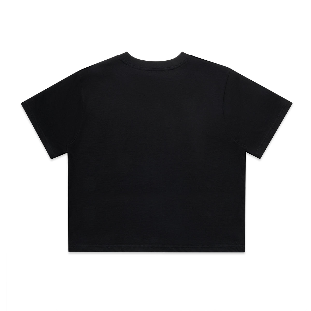 Wo's Classic Crop Tee 4072 - Black - Back
