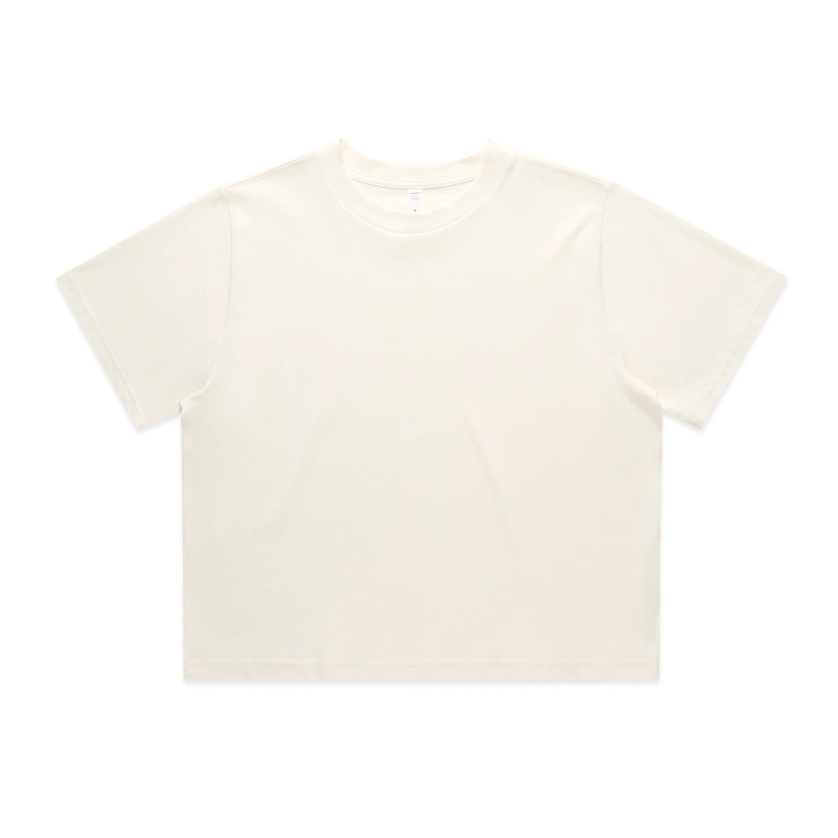 Wo's Classic Crop Tee 4072 - Ecru - Front