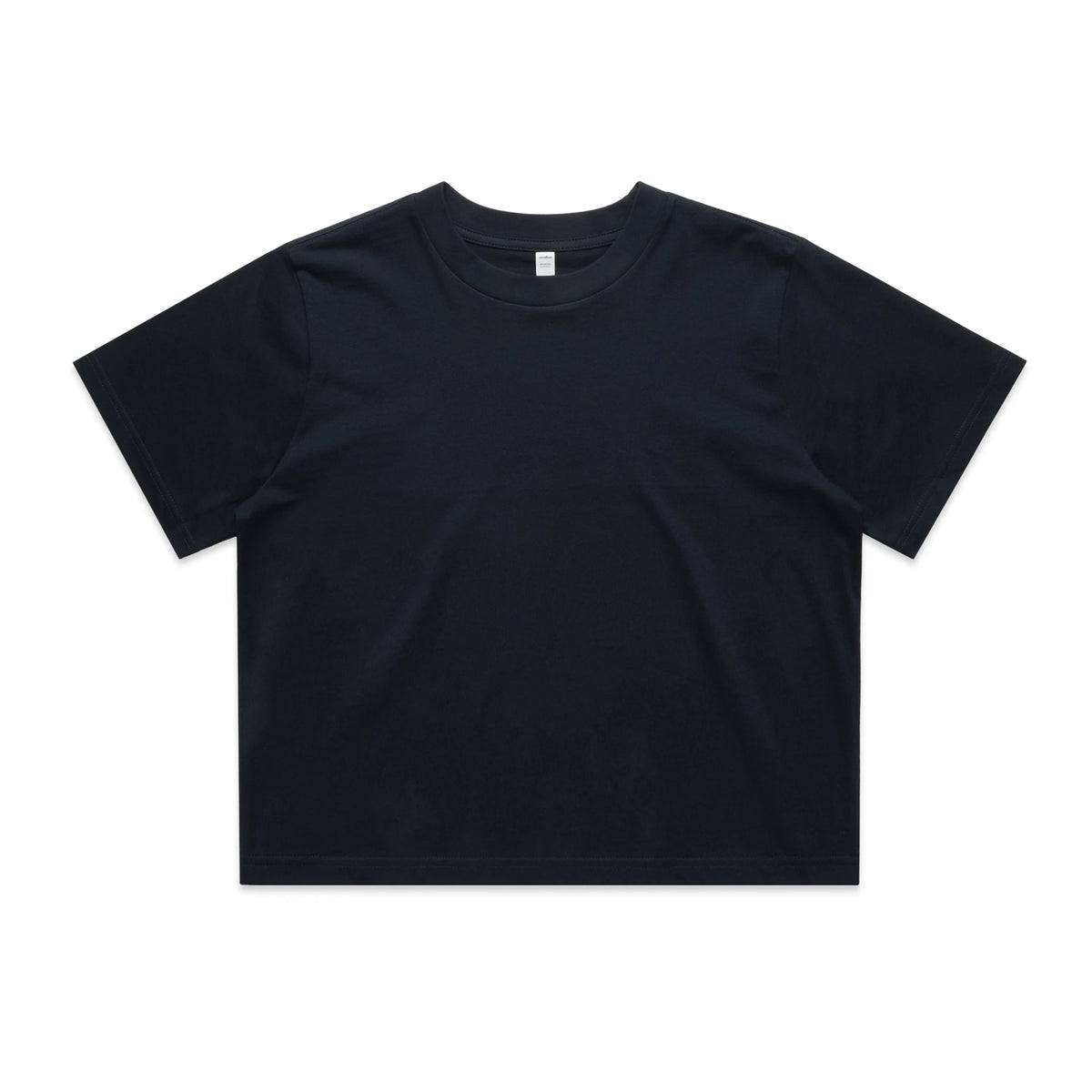 Wo's Classic Crop Tee 4072 - Navy - Front
