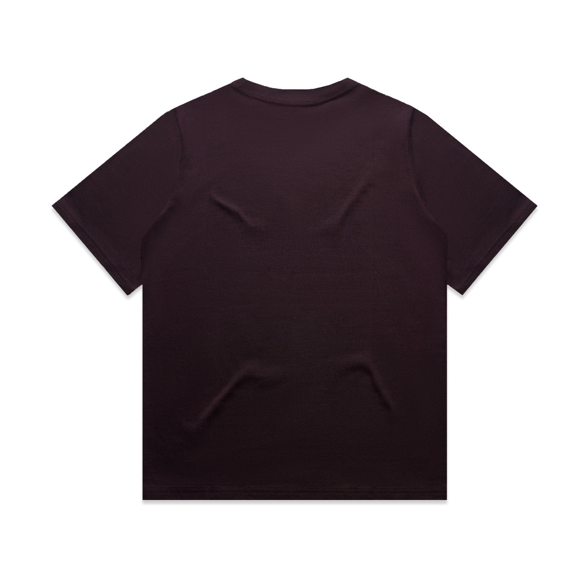 Wo's Heavy Tee 4080 - Plum - Back