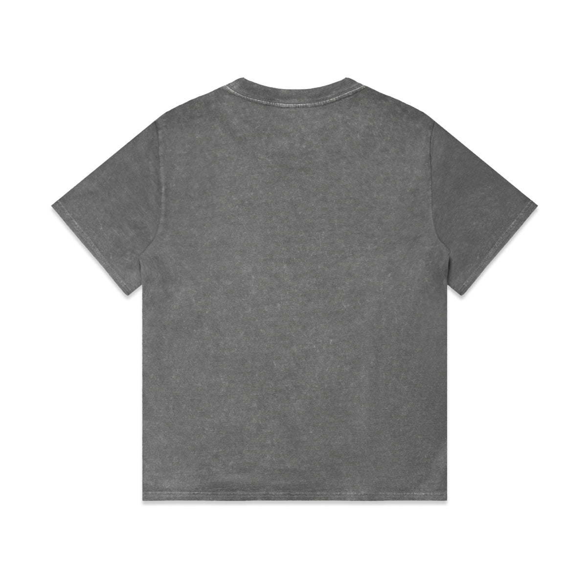 Wo's Stone Wash Heavy Tee 4085 - Coal Stone - Back