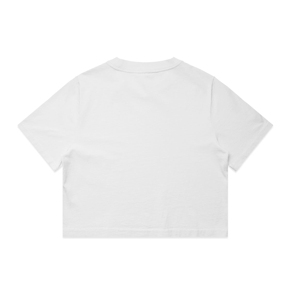 Wo's Heavy Faded Crop Tee 4089 - Faded White - Back