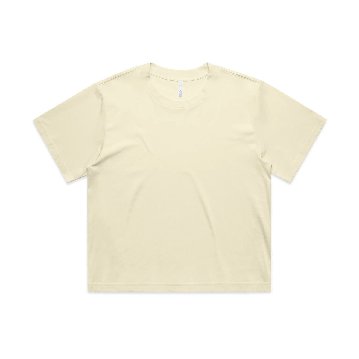 Wo's Martina Crop Tee 4093 - Butter - Front