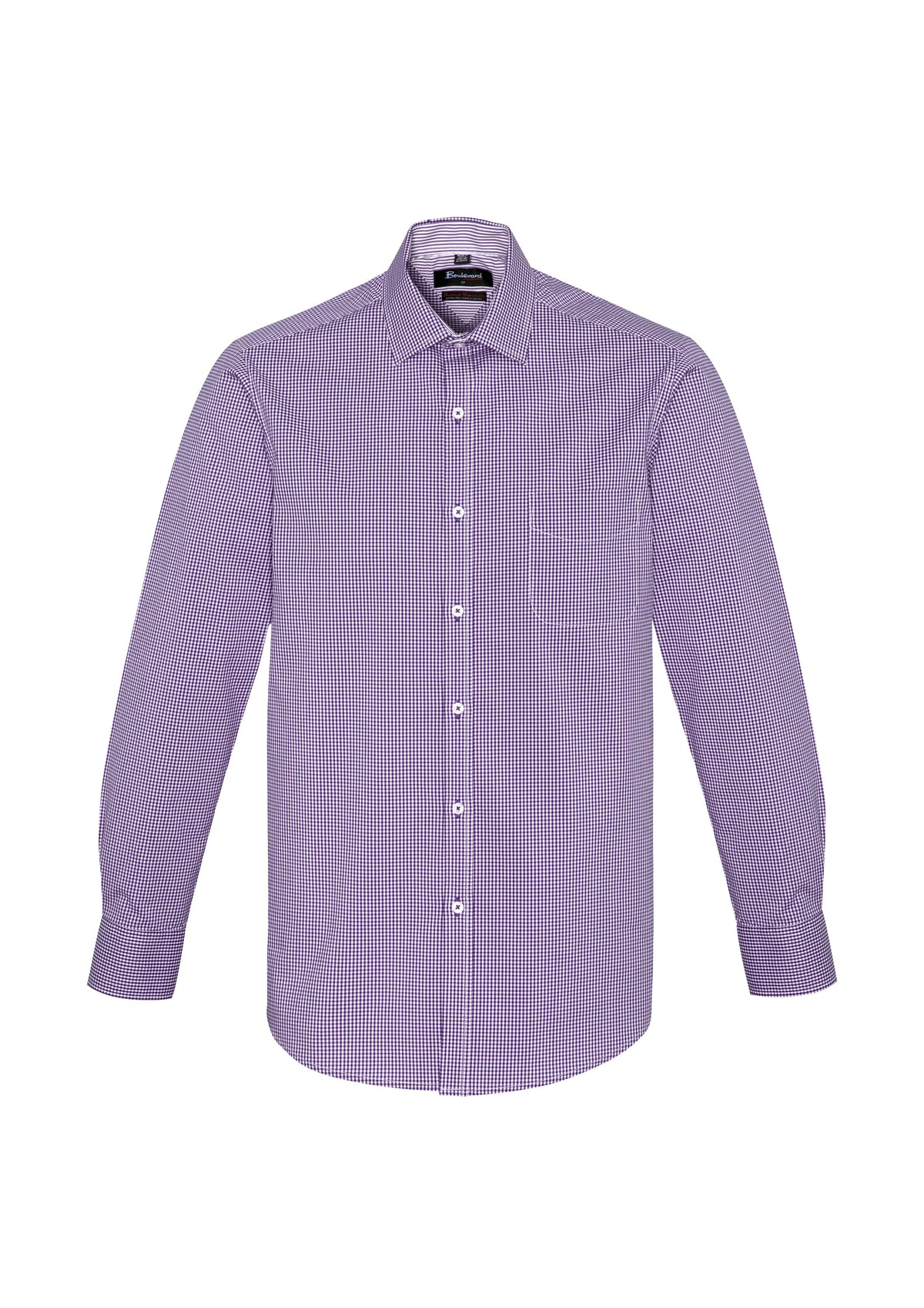 Newport Mens Long Sleeve Shirt - Purple Reign - Front