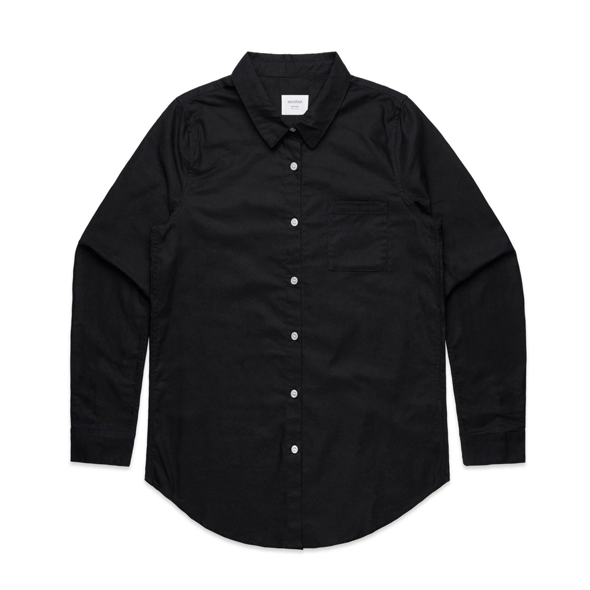 Wo's Oxford Shirt 4401 - Black - Front