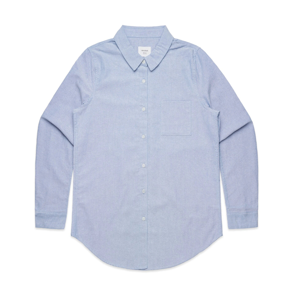 Wo's Oxford Shirt 4401 - Light Blue - Front